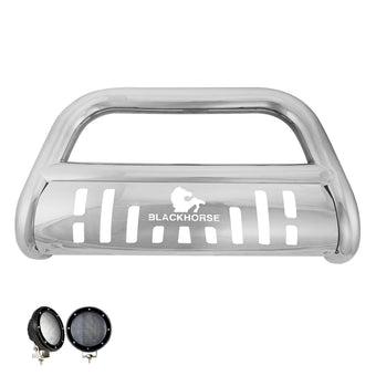 compare product Black Horse Bull Bar Skid Plate Stainless Steel Come with Pair of 5.3