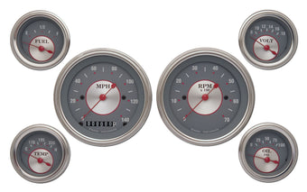 compare product Classic Instruments SS01SLC Silver Series 6 Gauge Set - GM