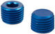 Aeroquip Fitting, Plug, 1/4 in NPT, Allen Head, Aluminum, Blue Anodized, Pair