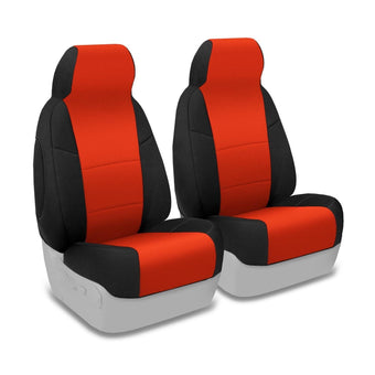 compare product Coverking Custom Fit Seat Cover for Jeep Wrangler JK 4-Door - (Neoprene, Black/Red)