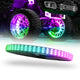 XKmax LED Ultra 3-Row Wheel Ring Lights with RGBW Color Chasing | App-Controlled
