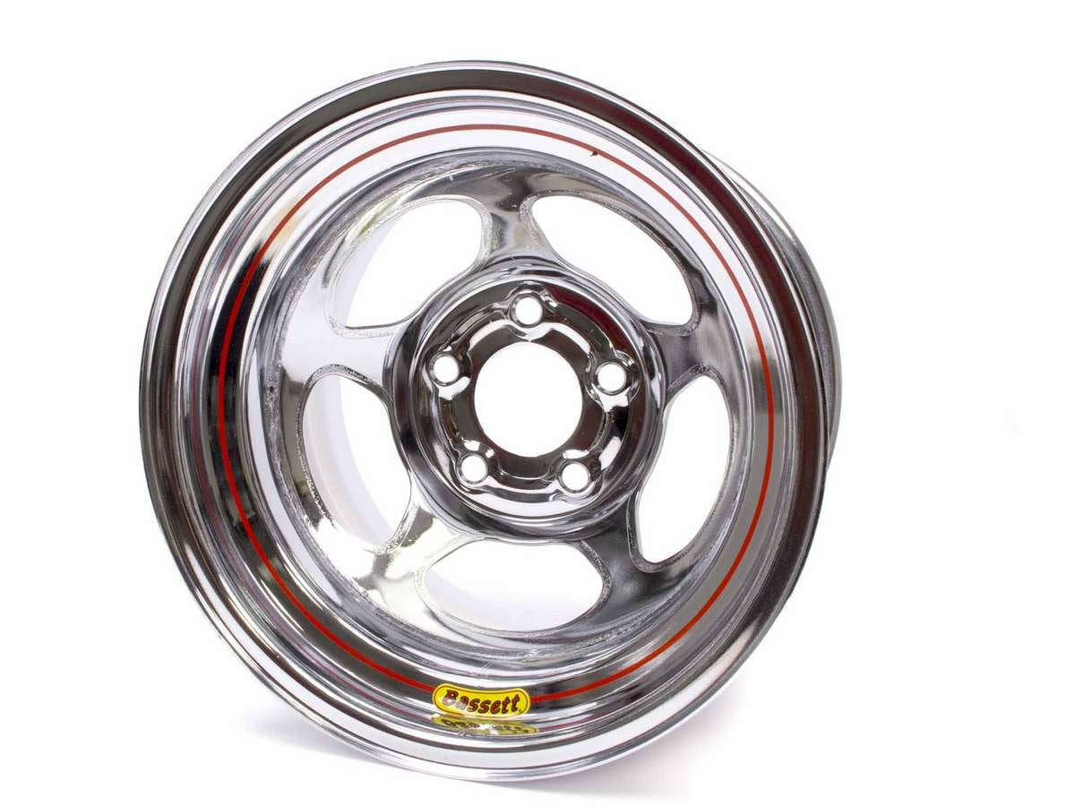 Bassett Inertia Advantage 15x10 in 5x5.00 Chrome Wheel Rim P/N 50L555C