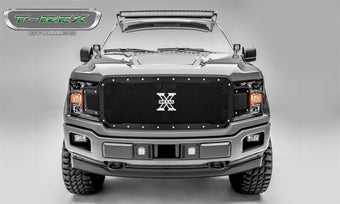 compare product 2018-2020 F-150 X-Metal Grille, Black, 1 Pc, Replacement, Chrome Studs, Does Not Fit Vehicles with Camera - PN #6715711
