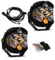 Baja Designs LP6 Pro LED Bumper Light Kit for Jeep Gladiator 2020-22, Wrangler JL 2018-22 with OEM Steel Bumper (Toggle Switch Wiring Harness)