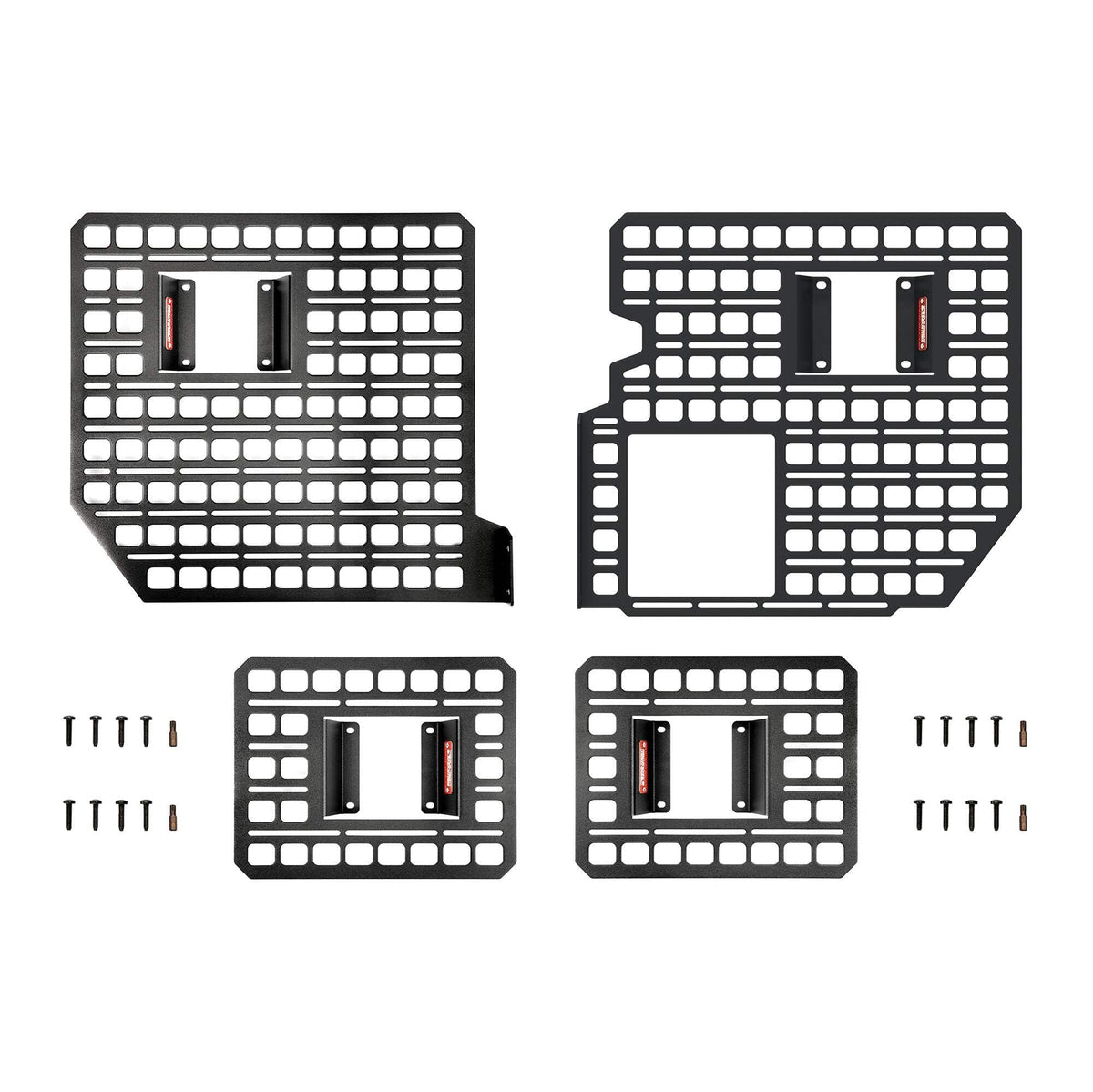 BuiltRight Industries Bedside Rack MOLLE Panel System | for Ford F-150 (2015-2024), Made in USA, Heavy Duty Steel, The Original None 4 Piece Kit 2021-2023