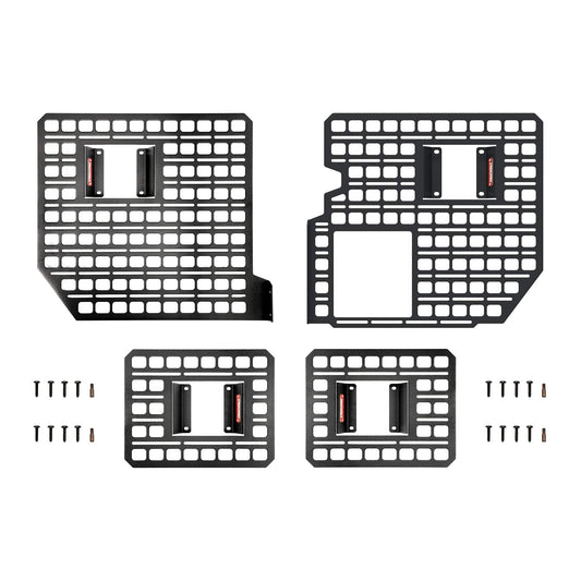 BuiltRight Industries Bedside Rack MOLLE Panel System | for Ford F-150 (2015-2024), Made in USA, Heavy Duty Steel, The Original None 4 Piece Kit 2021-2023