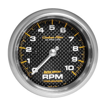 compare product AUTO METER 4798 Carbon Fiber Electric in-Dash Tachometer 3.375 in.