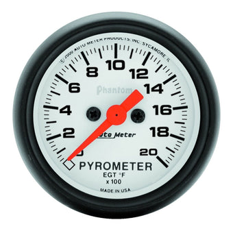 compare product Auto Meter 5745 Phantom Electric Pyrometer Gauge Kit,2.3125 in.