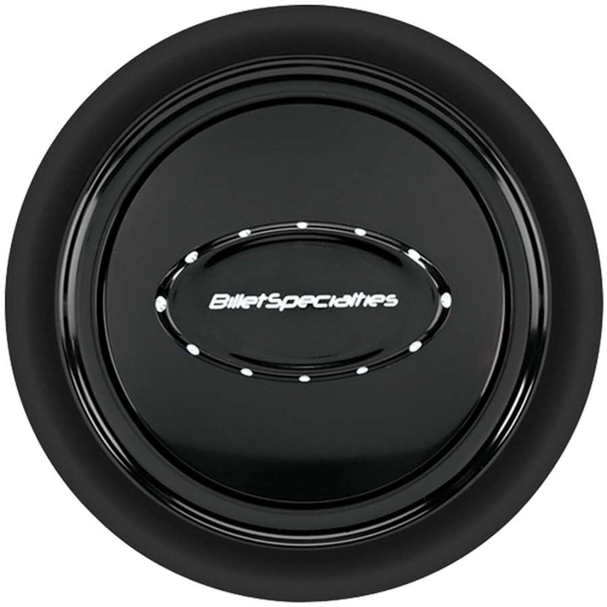 Billet Specialties 32729 Anodized Smooth Horn Button, Black