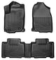 Husky Liners Weatherbeater Floor Mats | Fits 2013-2018 Toyota RAV4 (Excludes Hybrid) | Front & 2nd Row, 3-pc Black - 98971