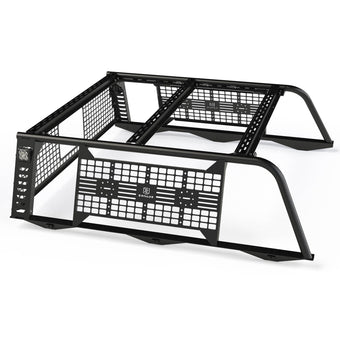 compare product ZROADZ MOLLE Overland Truck Rack, Compatible with 2016-2025 Toyota Tacoma (2) 3 Inch White ZROADZ LED Pod Lights - Part # Z859101