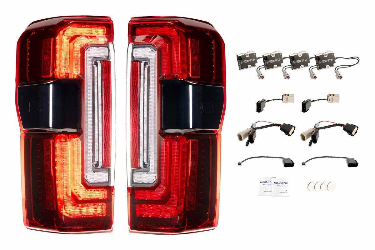 Morimoto XB LED Red Taillights fits 2023-2026 Ford Super Duty (LF353)