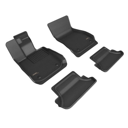 3D MAXpider Custom Fit Kagu Floor Mat (Black) Compatible with BMW 8 Series Coupe RWD (G15) 2020-2026 - Full Set
