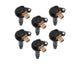 ACCEL 140646K-6 SuperCoil Ignition Coil - Black - 6-Pack (3-Pin)