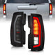 Full LED Light Bar Tail Lights for Chevy Tahoe/Suburban & GMC Yukon/Yukon XL 07-14, Black Housing with Smoke Lens by AnzoUSA