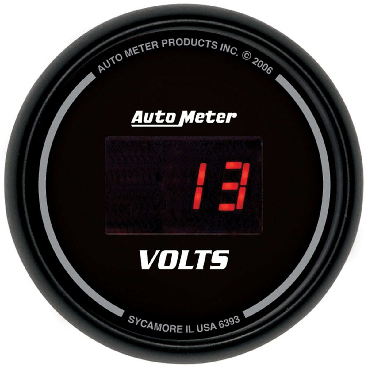 Auto Meter 6393 Sport Comp Digital 2-1/16" 40408 Volts Digital Voltmeter