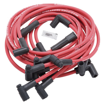 compare product Edelbrock 22713 Spark Plug Set SBC 78-86 V8 HEI 50 ohm Resistance RED Wire (Set of 8)