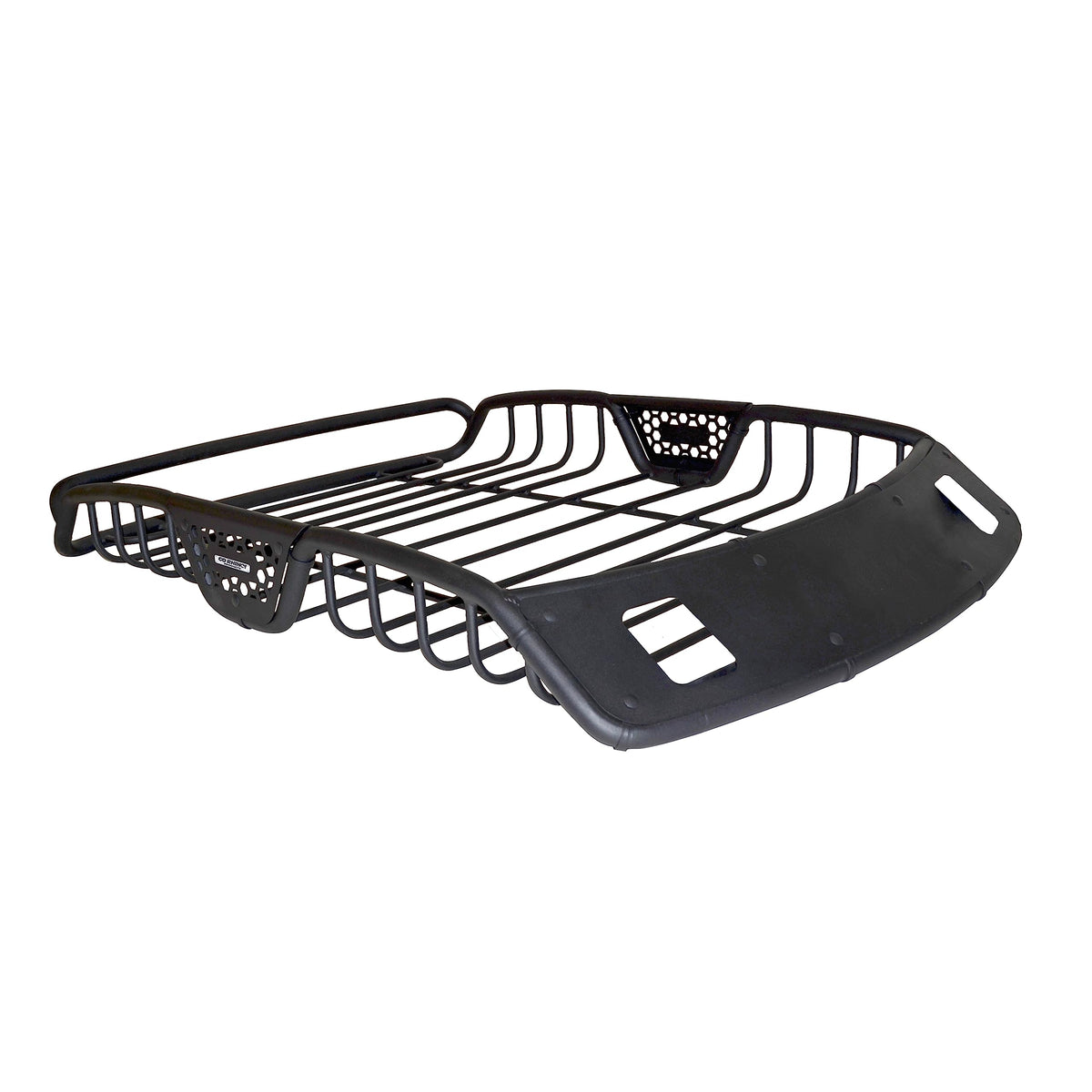 Go Rhino SR20 Roof Rack - Tubular Rack w/ 2X Light Mount Openings & Cross Bar Clamps | Mild Steel, Textured Black, L: 48" x W: 40" x H: 6" | 59025T