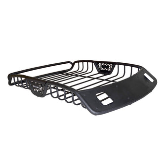 compare product Go Rhino SR20 Roof Rack - Tubular Rack w/ 2X Light Mount Openings & Cross Bar Clamps | Mild Steel, Textured Black, L: 48