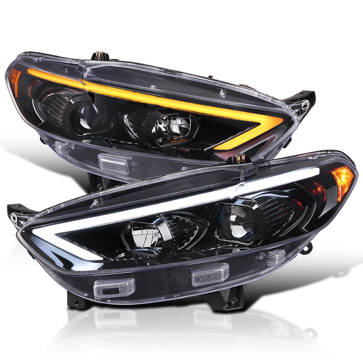 SPEC-D TUNING Jet Black Projector Headlights