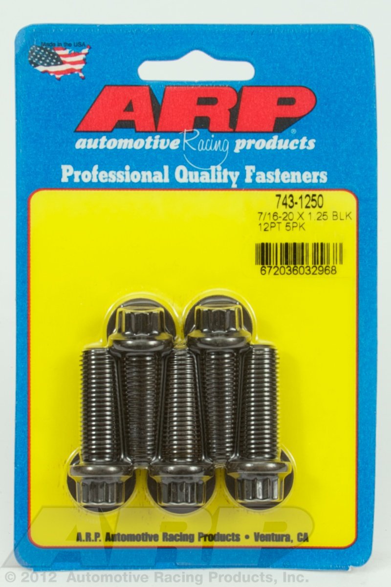 ARP (743-1250) Oxide Bolt, Black