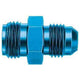 Aeroquip FCM2108 Blue Anodized Aluminum Carburetor Adapter