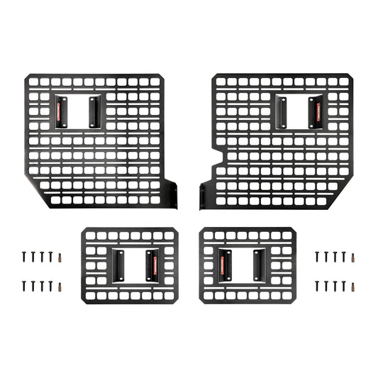 BuiltRight Industries Bedside Rack MOLLE Panel System | for Ford F-150 (2015-2024), Made in USA, Heavy Duty Steel, The Original None 4 Piece Kit 2015-2020