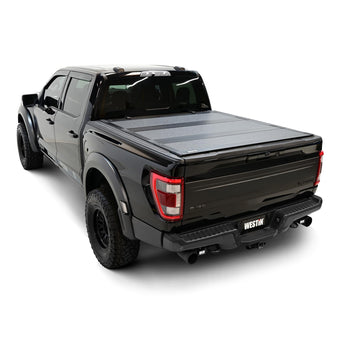 compare product Westin 19-46355 Hard Tri-Fold Tonneau Cover