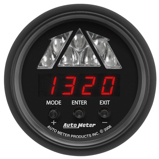 Auto Meter 2676 Gauge, Tachometer, Digital RPM W/Led Shift Light, Z-Series