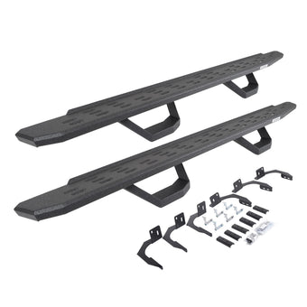compare product Go Rhino RB30 Running Boards, Brackets, & 2 Pair of Drop Steps | Galvanized Steel, Protective Bedliner Coating | 6960998020T | Fits 2009-2014 RAM 1500 Quad Cab Pickup