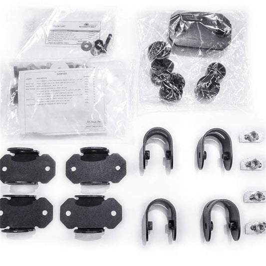 Go Rhino SRM Mounting Kit - 4 Adjustable Multi-Axis Mounts | Mild Steel, Textured Black | 5910000T | Fits Go Rhino SRM300, SRM400, SRM500, & SRM600 Roof Racks