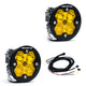 Baja Designs Squadron-R 2.0 Sport LED Light Pod Pair, Driving/Combo, Amber