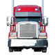 RoadWorks Stainless Steel Grille with 14 Horizontal Bars for Freightliner Classic/FLD 120 1990-2020 | 25901