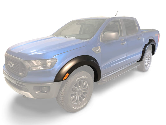 Husky Liners Fender Flares Extend-A-Fender Style | Fits 2019-2023 Ford Ranger, 5' Bed | Front & Rear, 4-pc Black - 2802953
