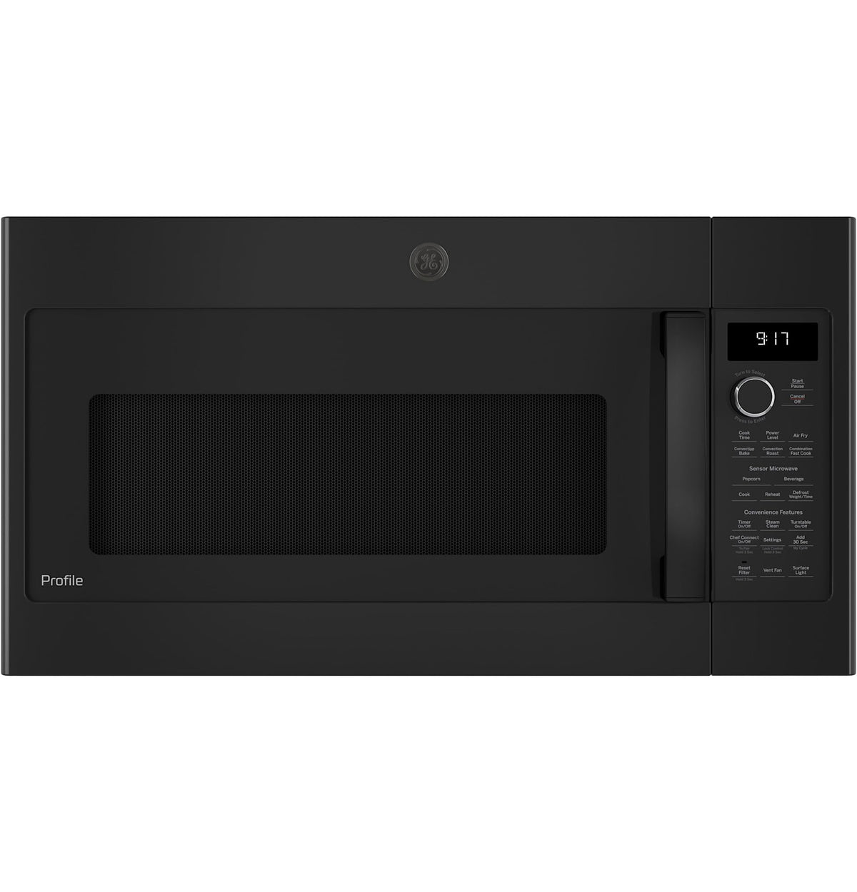GE PVM9179DRBB 30 Inch Over-the-Range Convection Microwave Oven with Air Fry