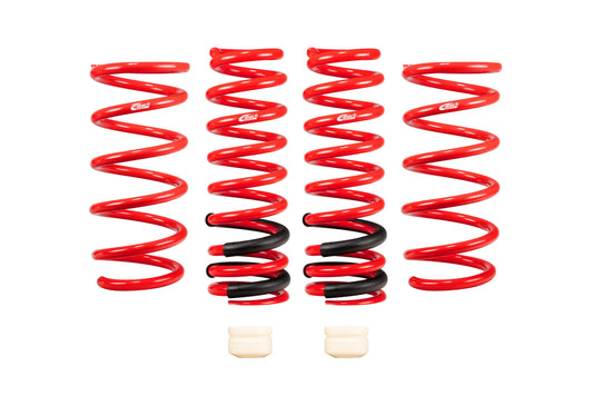Eibach Suspension Spring Kit, SPORTLINE, Lowering, 4 Coil Springs, Red Powder Coat, Kit
