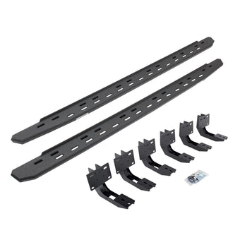compare product Go Rhino RB30 Slim Running Boards & Brackets | Galvanized Steel, Protective Bedliner Coating | 69630687ST | Fits 2019-2024 RAM 1500 Crew Cab Pickup