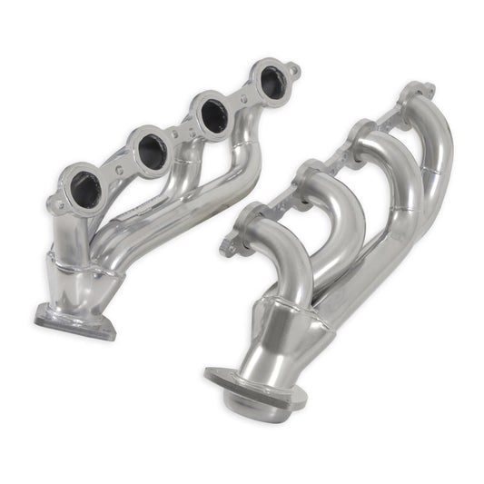 Flowmaster 814123 409S Block Hugger Header - 2.50in Stock Flange Outlet - Pair