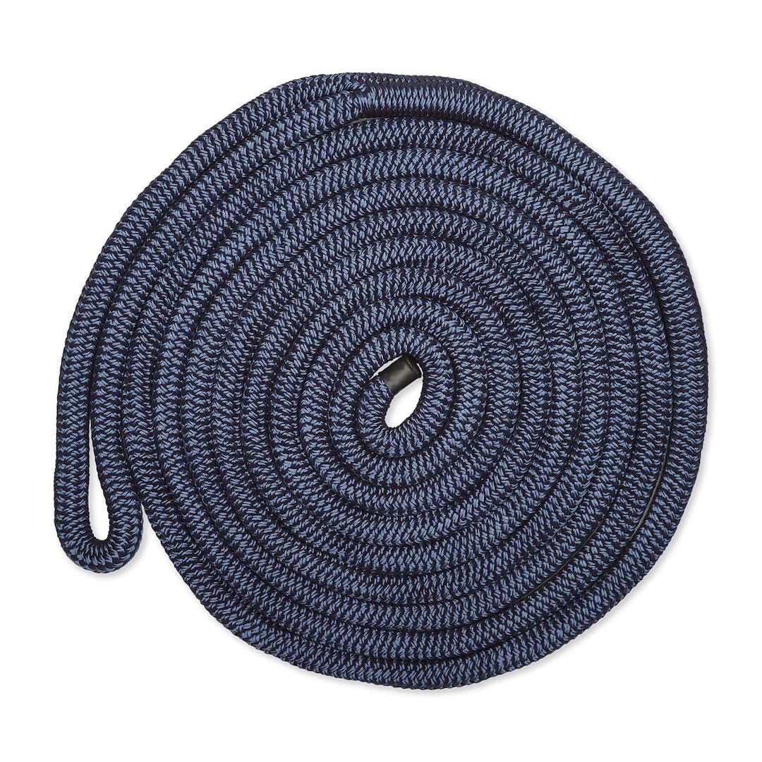 CMP Cordage CDL5825NY, Dock Line, 5/8" Diameter - 25' Length, Double Braid, Navy