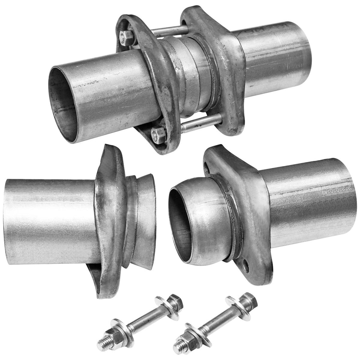 Flowmaster 15925 Header Collector Ball Flange Kit - 3.00 in. to 2.50 in. - Pair