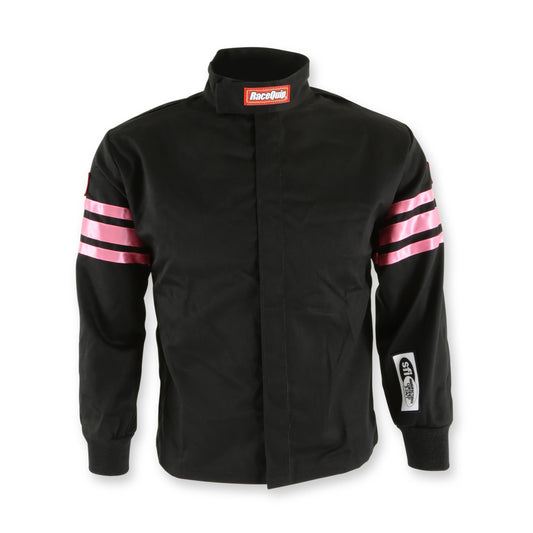 RaceQuip 1960893RQP Pro-1 Race Jacket - SFI 3.2A/1 - Pink Trim - Youth Medium