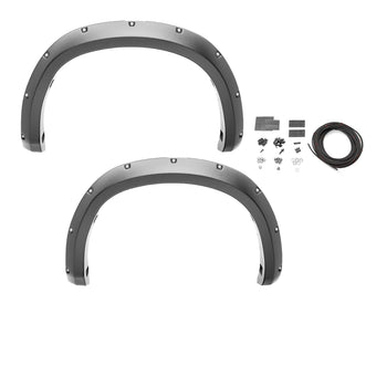 compare product Bushwacker Pocket/Rivet Style Rear Fender Flares | 2-Piece Set, Black, Smooth Finish | 40144-02 | Fits 2015-2020 GMC Canyon w/ 6.2' Bed (Excludes ZR2 Models)