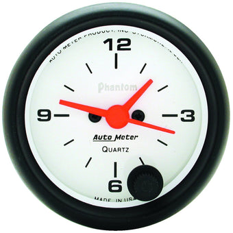 compare product Auto Meter 5785 Phantom Clock 2.3125 in.