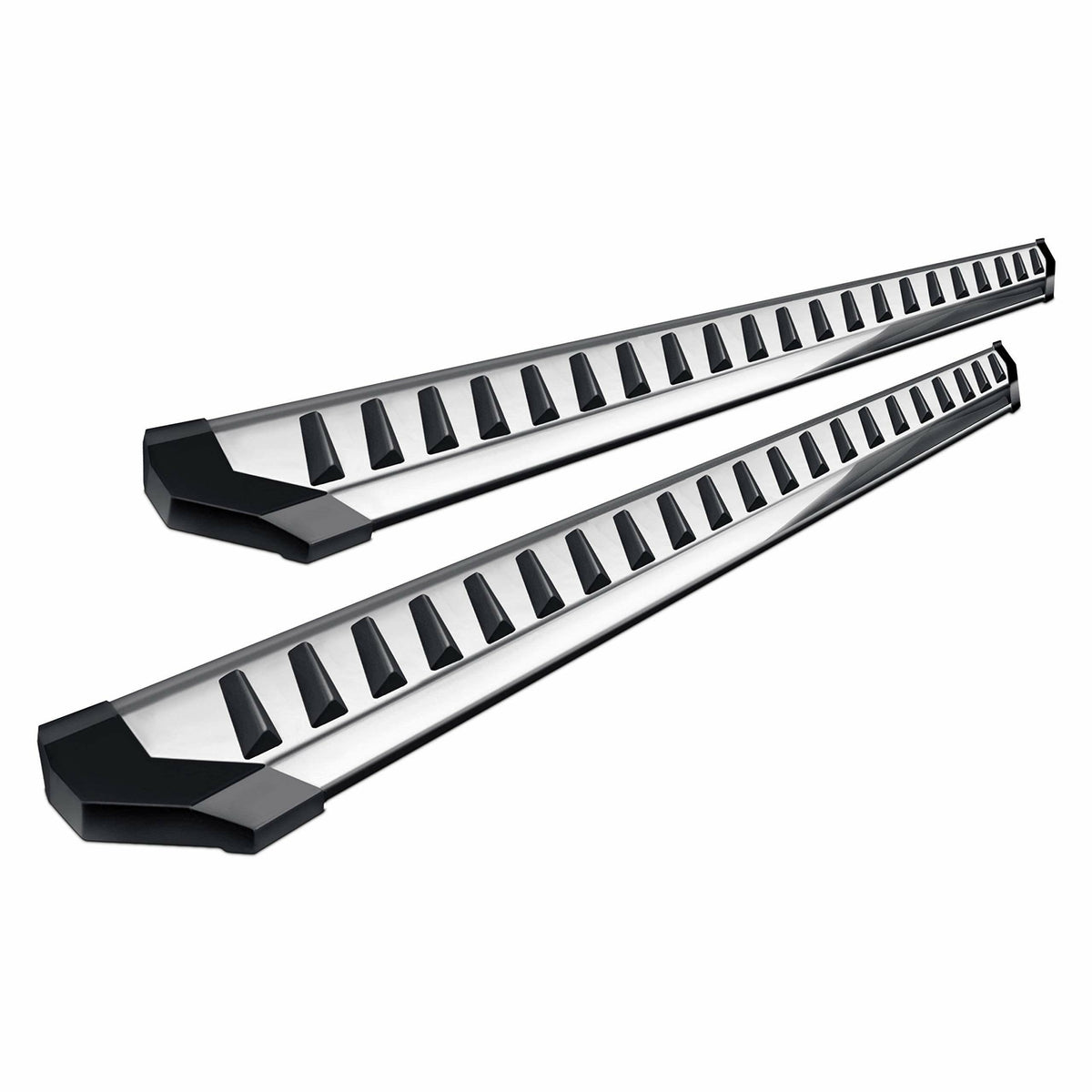32215418 6 in. RZR Series CAB Length Polished Running Boards for 2019 Santa FE Hyundai