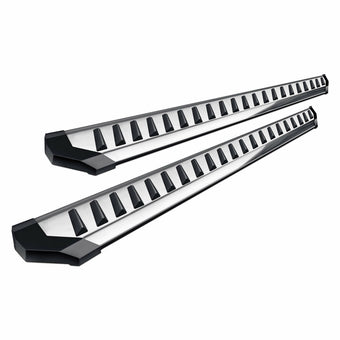 compare product 32215418 6 in. RZR Series CAB Length Polished Running Boards for 2019 Santa FE Hyundai