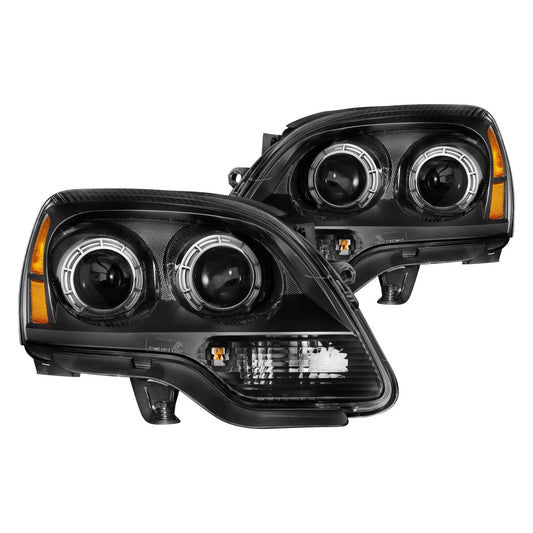 Anzo USA - 2007-2012 GMC Acadia Projector Headlights Balck Housing (111530)