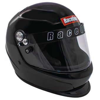 compare product RaceQuip Full Face Auto Racing Helmet Model SFI 24.1 Pro Youth Junior Kids Gloss Black 2260096