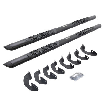 compare product Go Rhino V3443580T V-Series V3 Aluminum Side Steps w Mounting Brackets Kit - TextBlack - Double Cab for Toyota 22-24 Tundra (Extended Cab Pickup)