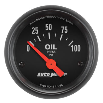 compare product AUTO METER 2634 Z-Series Electric Oil Pressure Gauge, 2-1/16