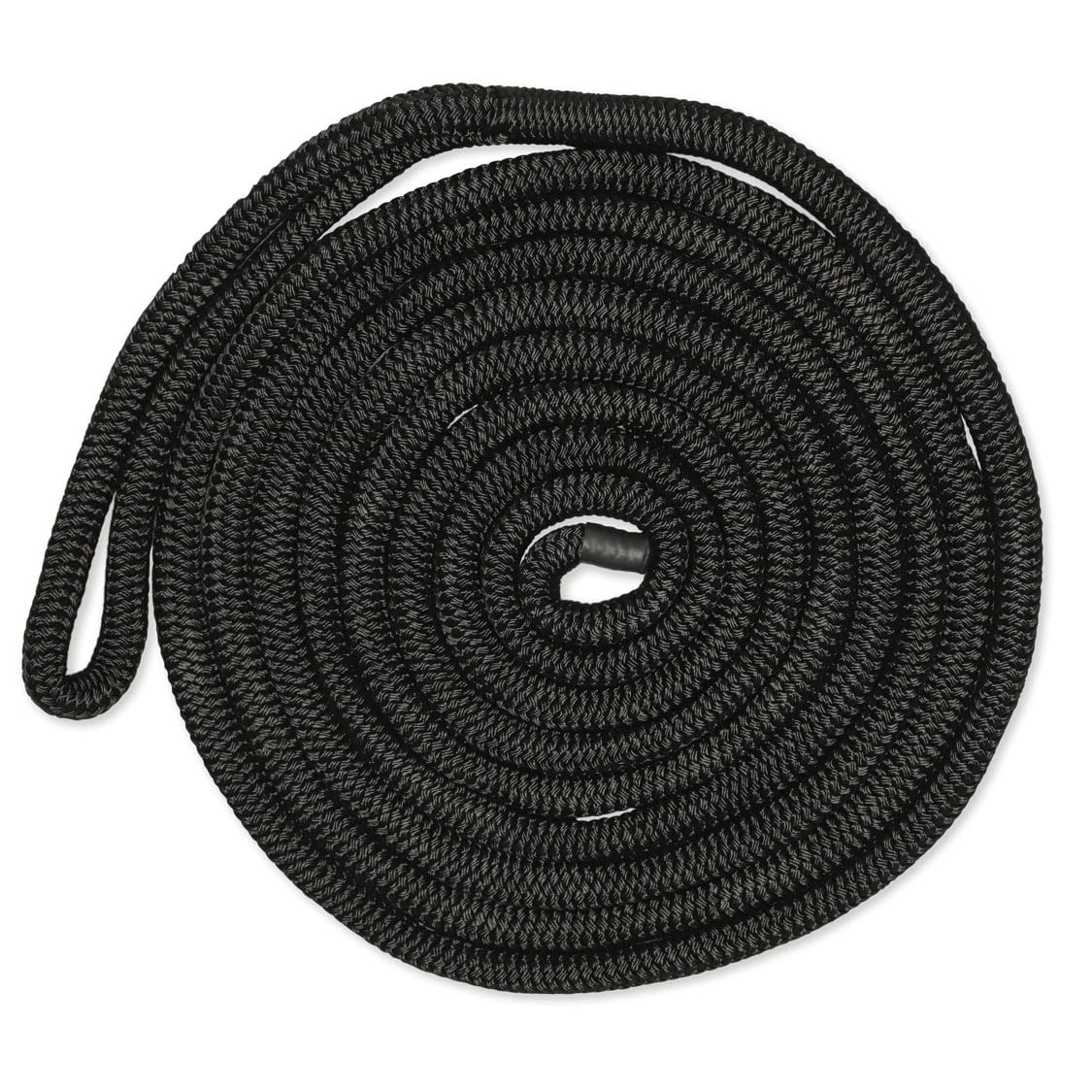 CMP Cordage CDL1225BK, Dock Line, 1/2" Diameter - 25' Length, Double Braid, Black